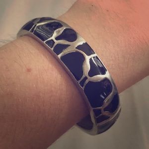 Express Black & Silver Bracelet